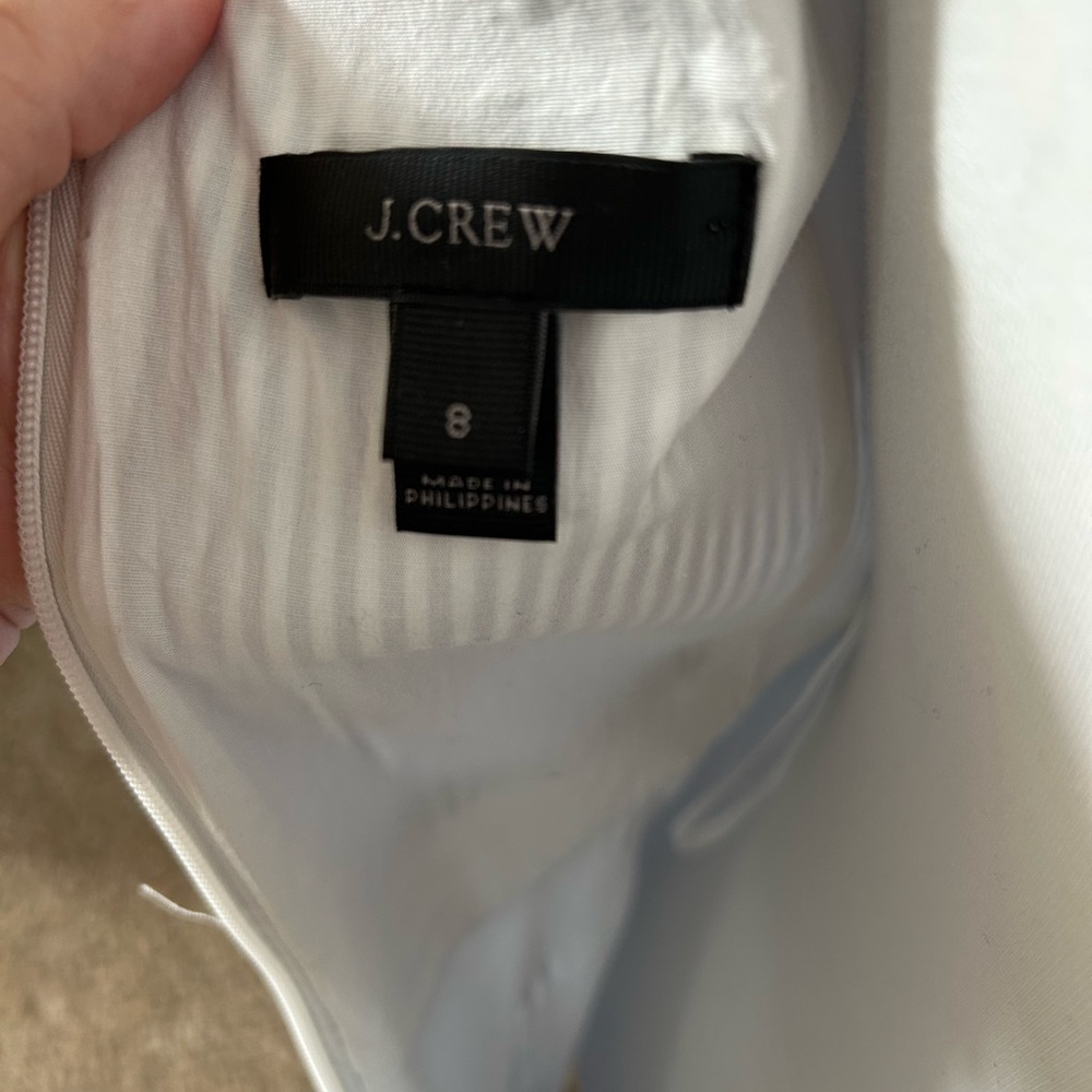 J Crew Blue and White Striped Pencil Dress - Picture 5 of 7